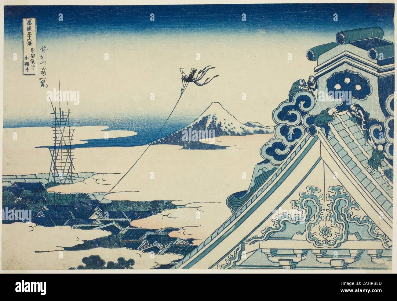 Katsushika Hokusai. Honganji Temple at Asakusa in Edo (Toto