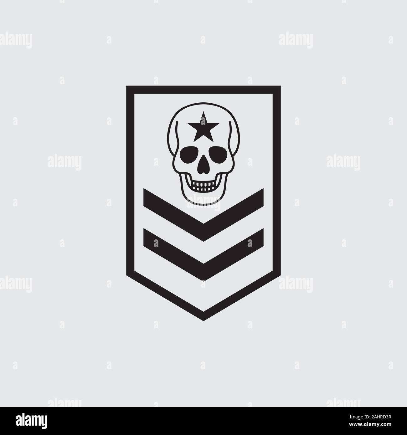military symbols, Military rank icon vector Stock Vector