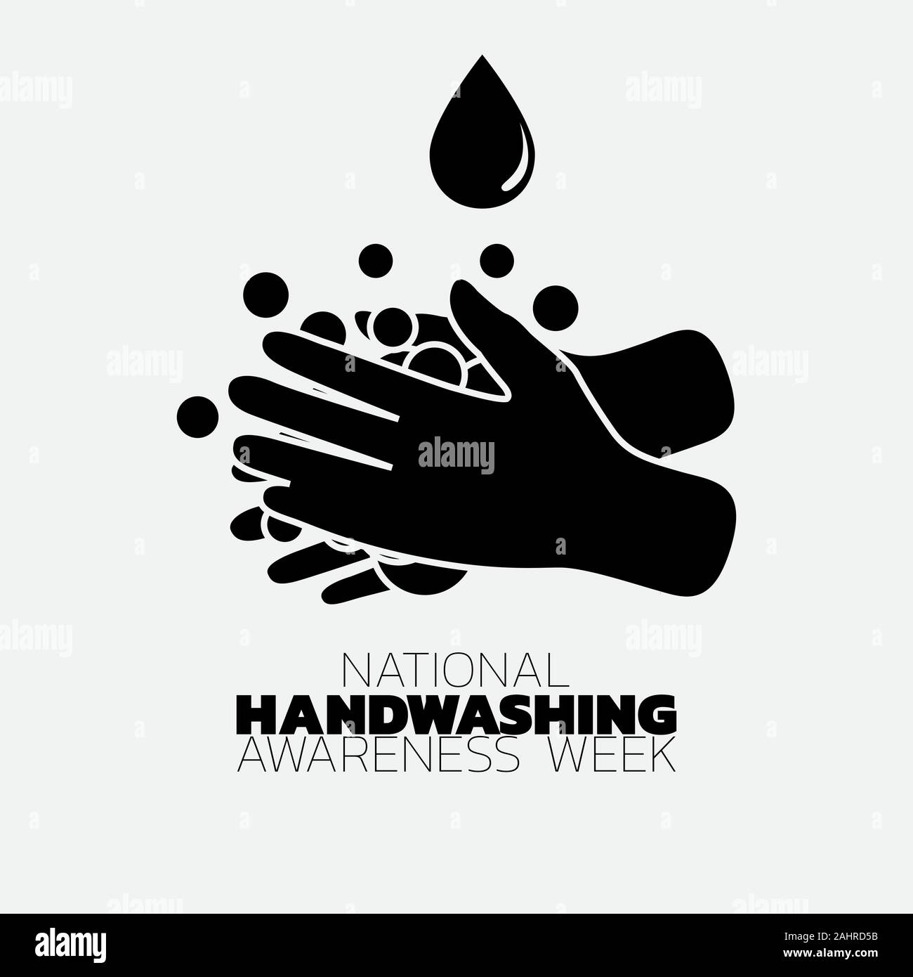National Handwashing Awareness Week icon logo vector Stock Vector