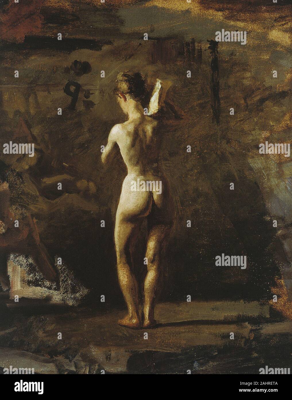 Thomas Eakins Study For William Rush Carving His Allegorical