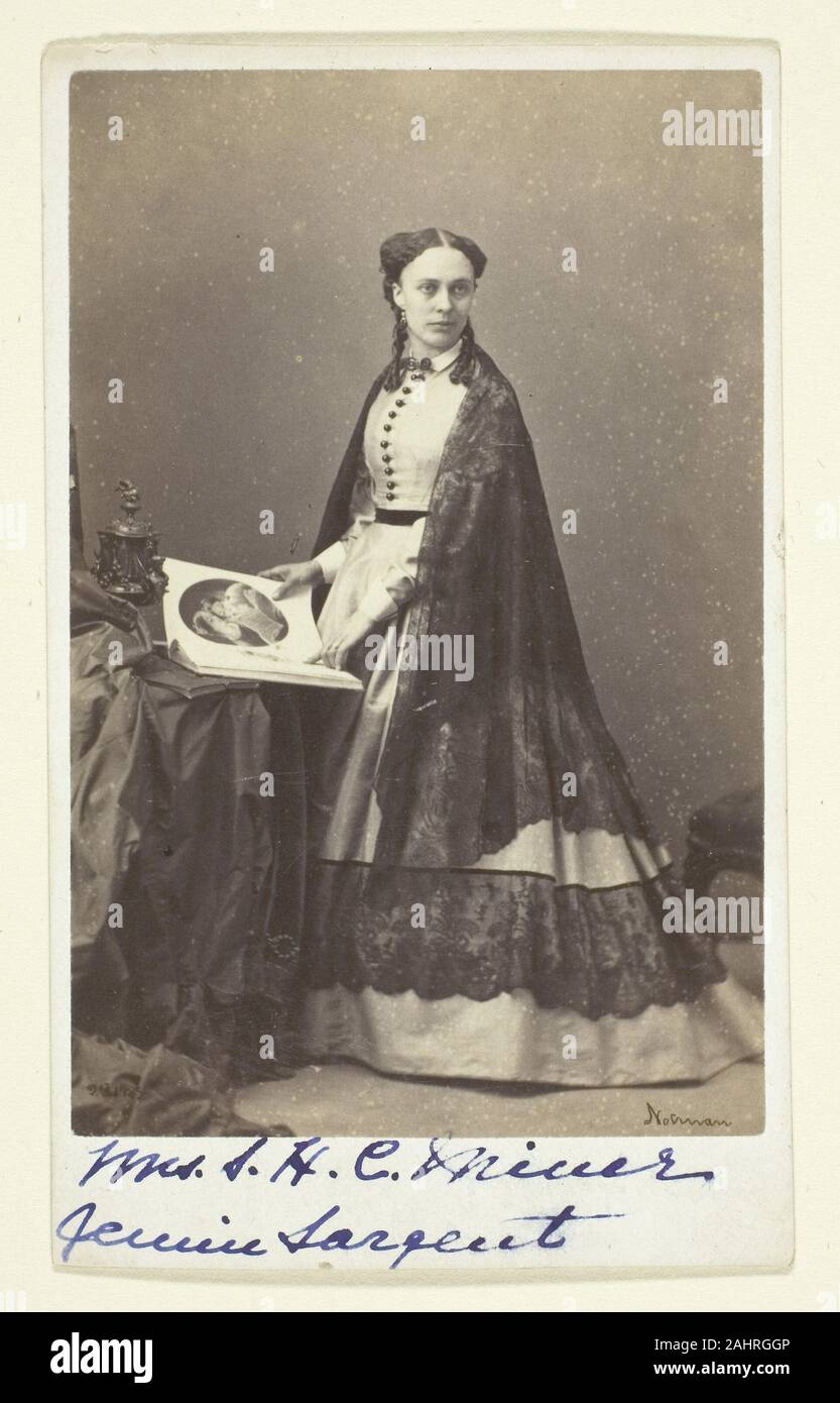 William Notman. Mrs. S. H. C. Miner. 1846–1891. Canada. Albumen print (carte-de-visite) Stock Photo