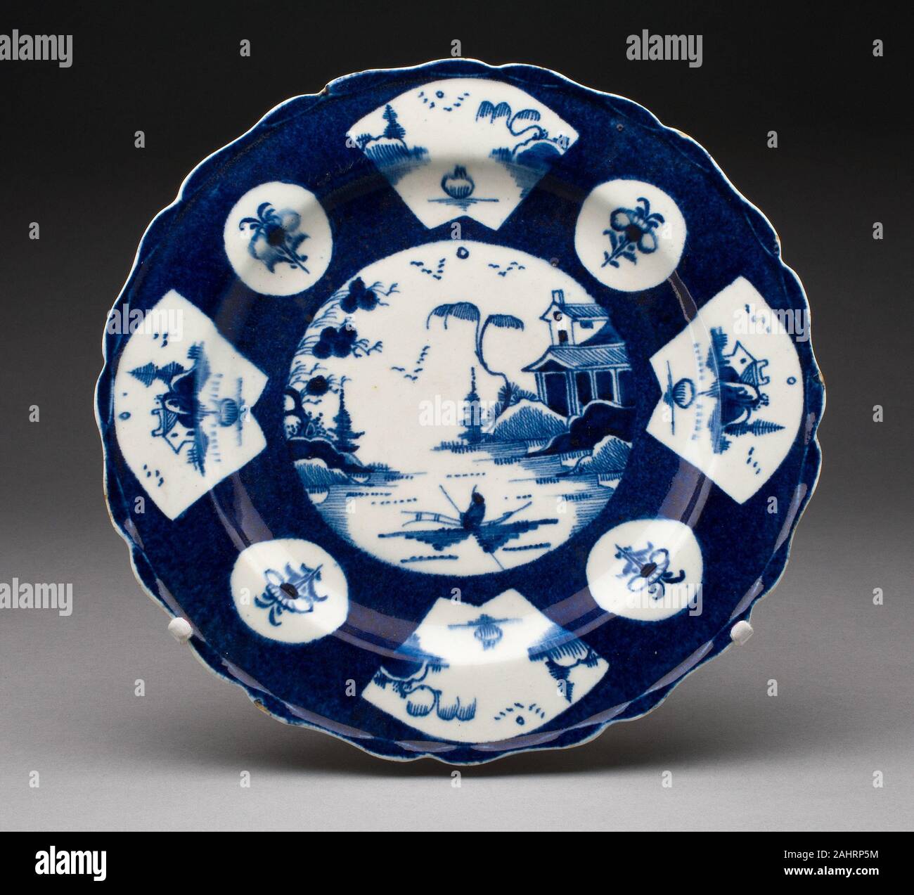 Bow Porcelain Factory. Plate. 17551765. Bow. Softpaste porcelain