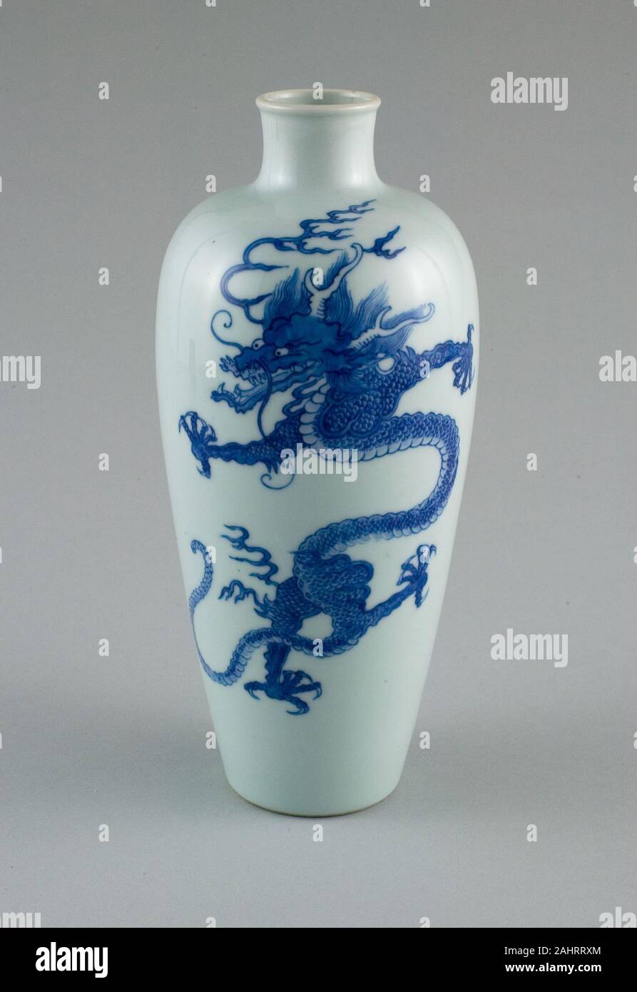 Chinese blue and white porcelain dragon hi-res stock photography