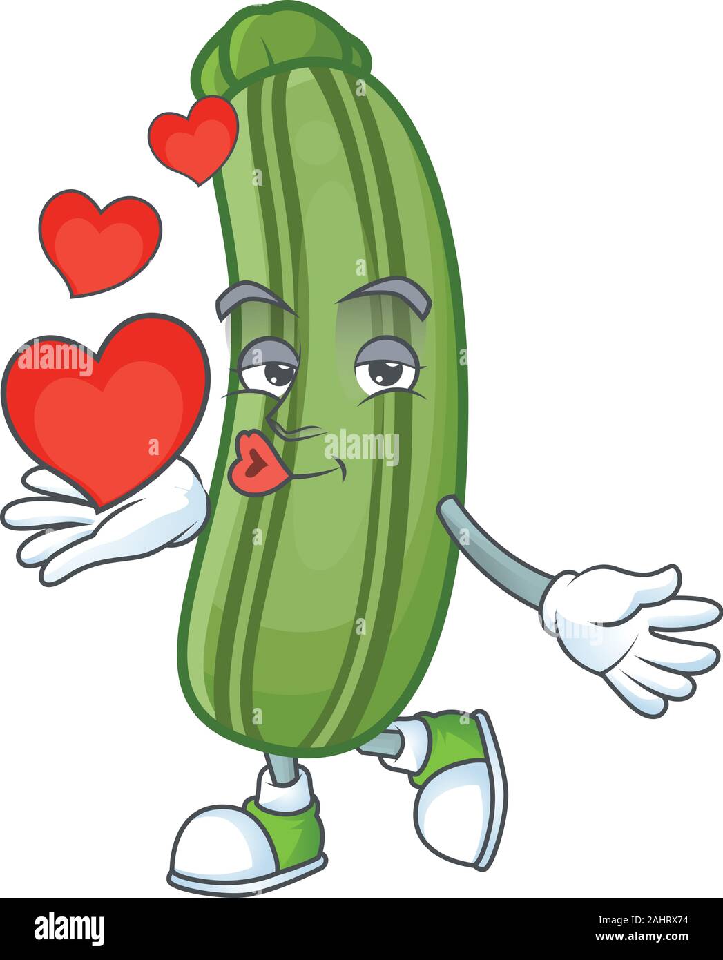 Happy zucchini cartoon character mascot with heart Stock Vector Image & Art - Alamy Happy zucchini cartoon character mascot with heart Stock Vector Image & Art - Alamy
