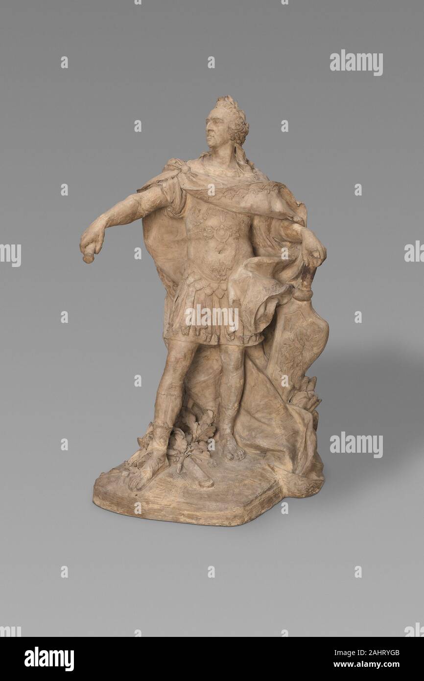 Jean-Baptiste Lemoyne, II. Model for a Statue of Louis XV. 1746–1748.  France. Terracotta Stock Photo - Alamy