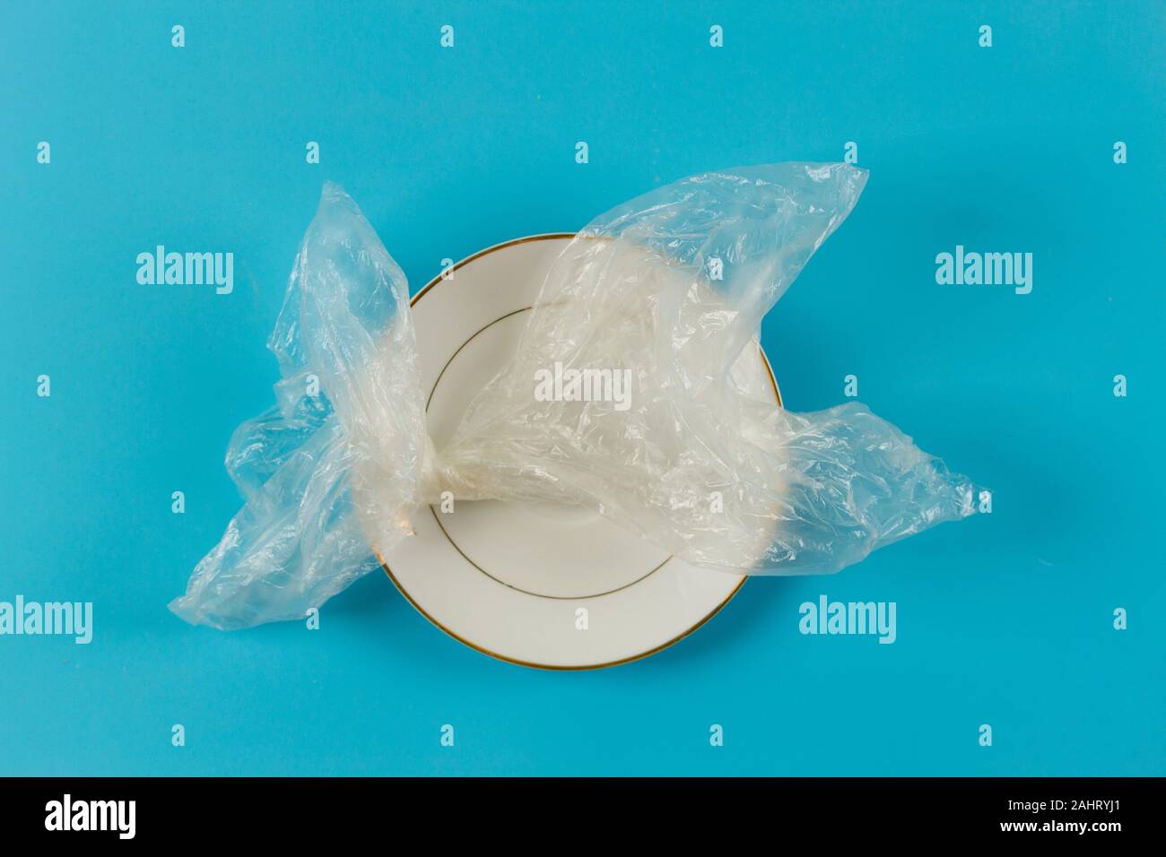 Plastic in our food concept Stock Photo Alamy