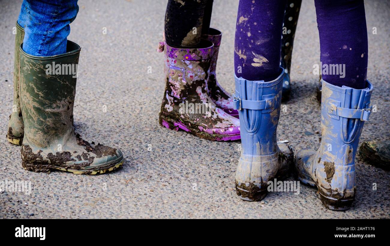 Muddy boots after a walk hi-res stock photography and images - Alamy
