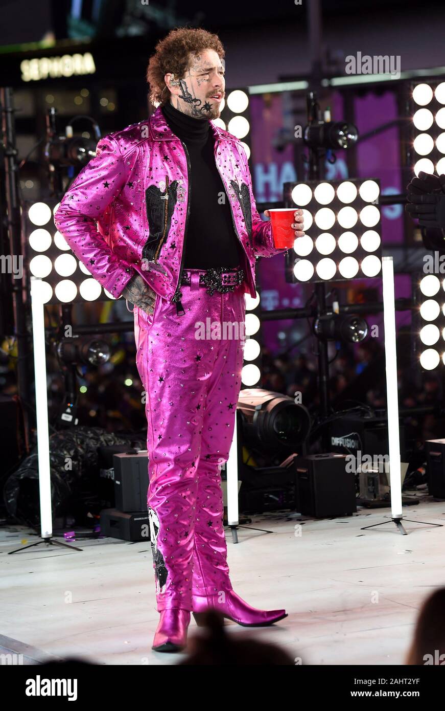 New York, NY, USA. 31st Dec, 2019. Post Malone in attendance for Times