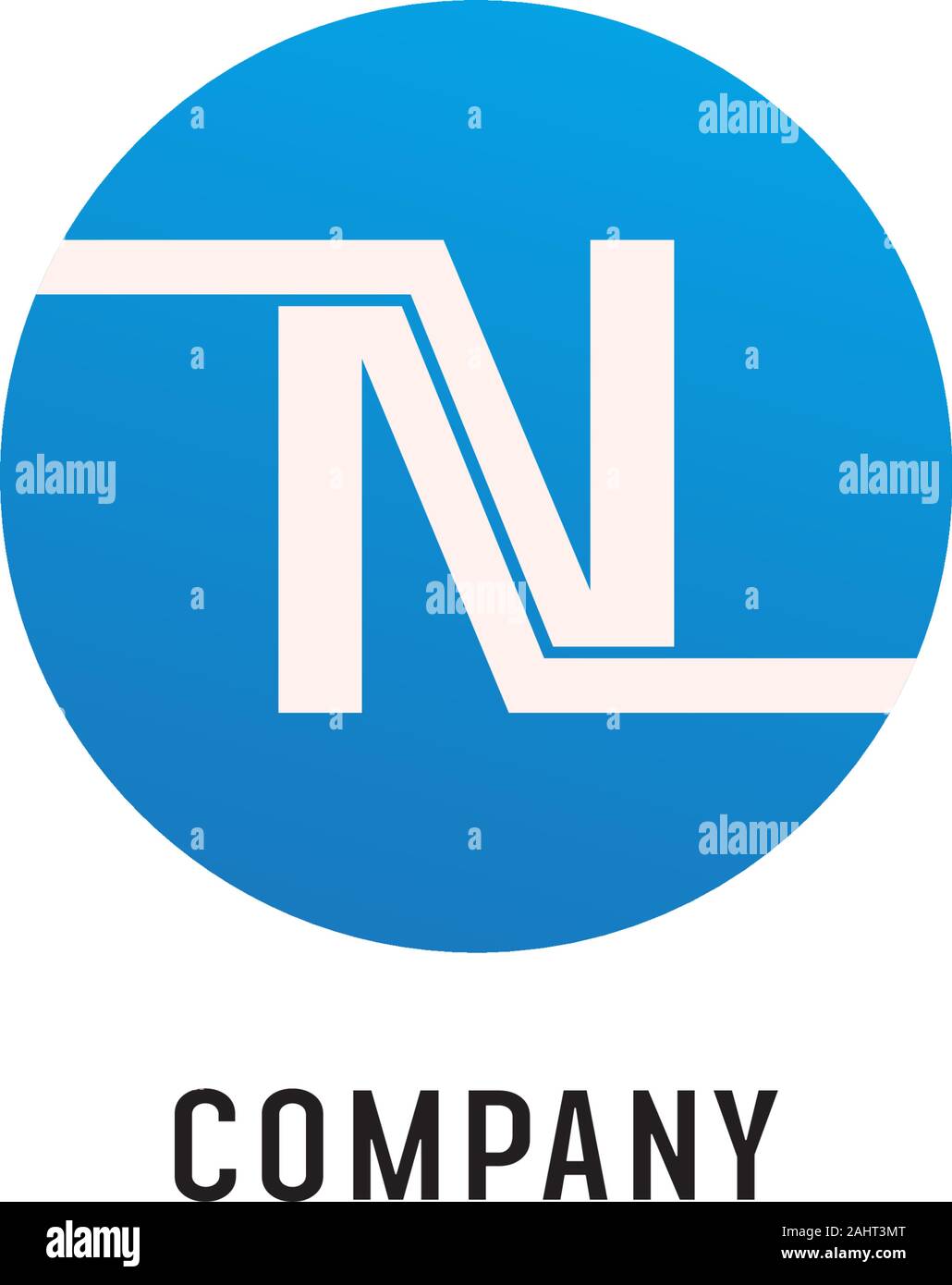Letter N Alphabetic Logo Design Template, Abjad, Simple & Clean ...