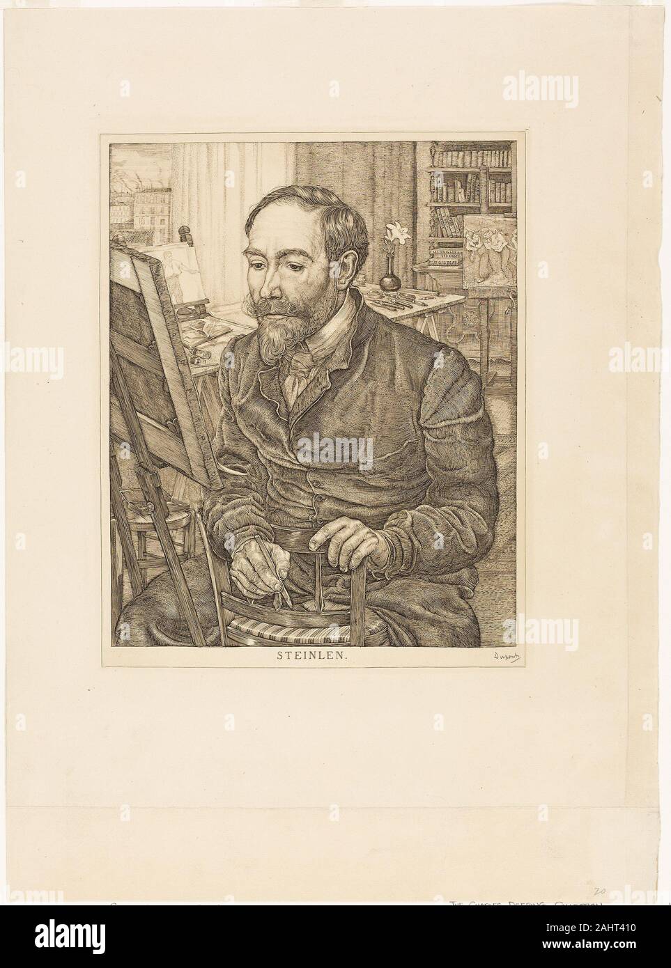 Pieter Dupont. Portrait of Théophile Alexandre Steinlen. 19001901