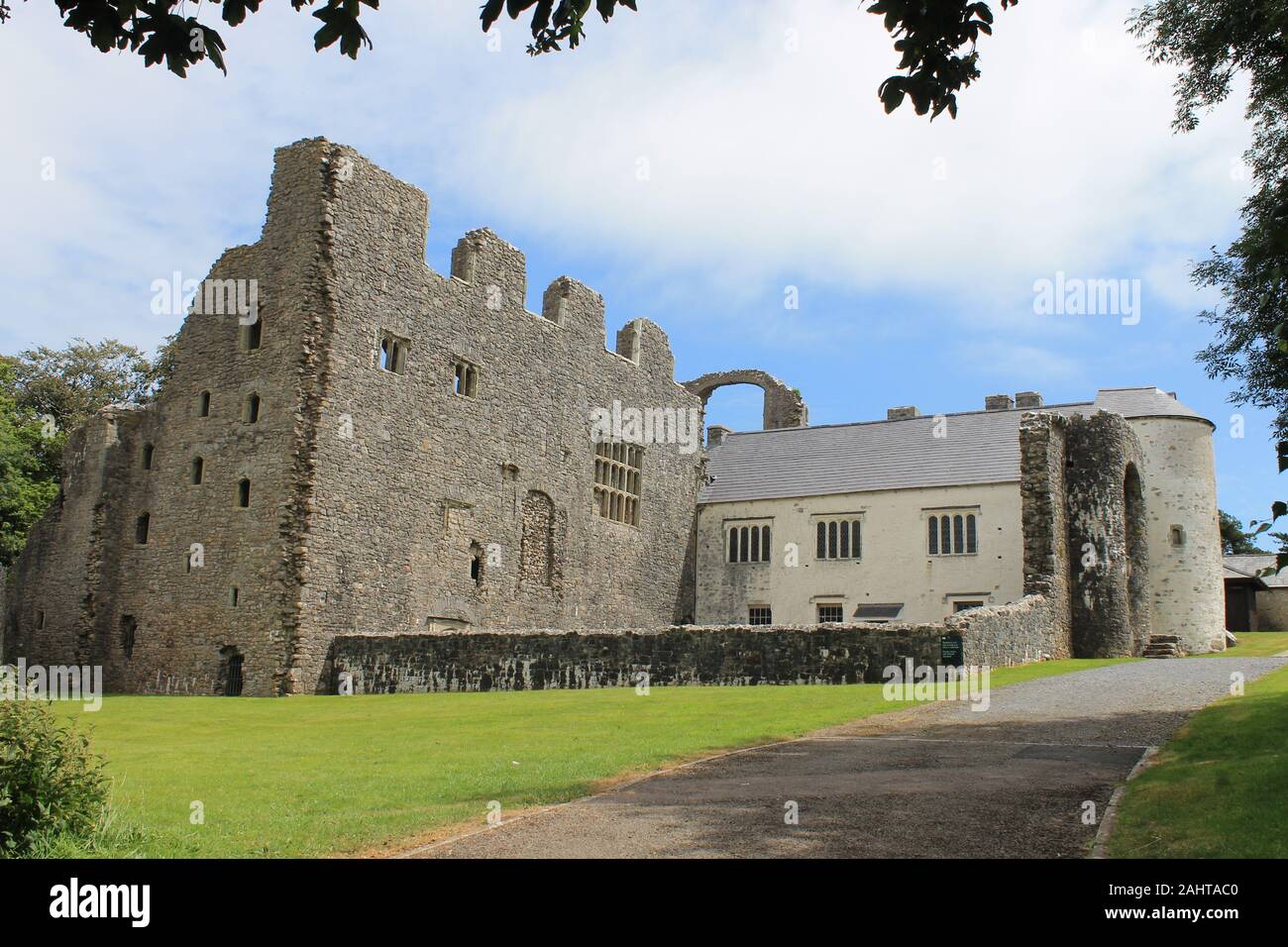 Oxwich Castle, Oxwich, Gower, South Wales, UK Stock Photo