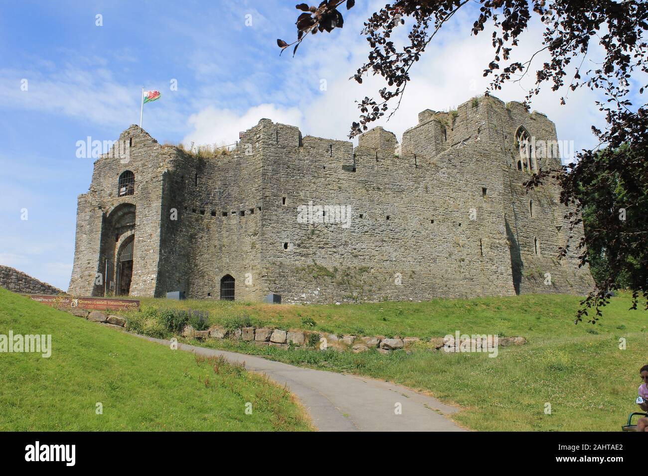 Oystermouth Castle, Mumbles, Gower, South Wales, UK Stock Photo