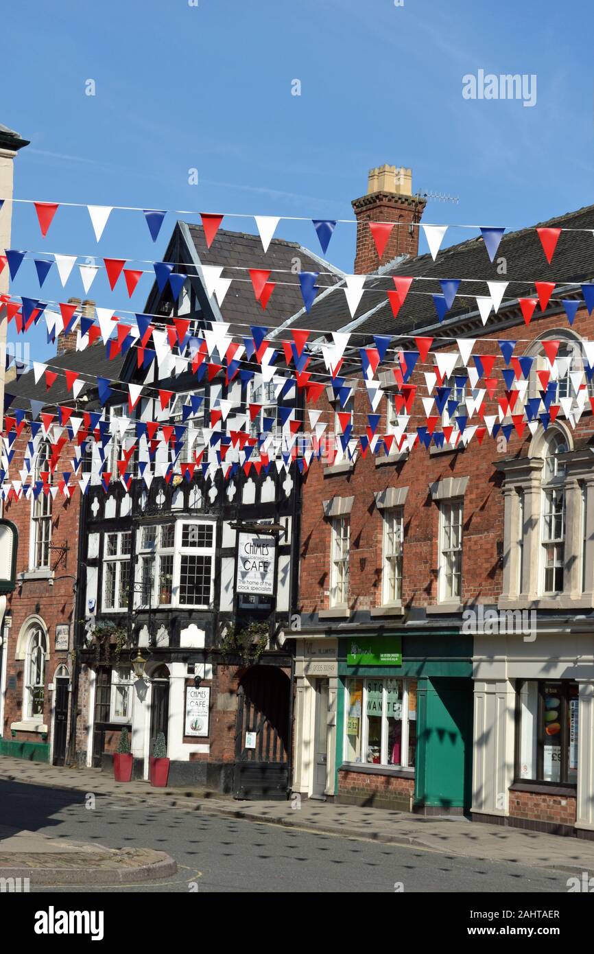 Town Centre in Ashbourne, Derbyshire, UK Stock Photo