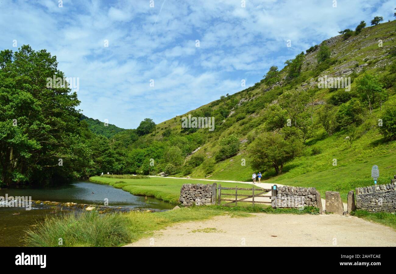 Dovedale, Peak District, Derbyshire, England, UK Stock Photo