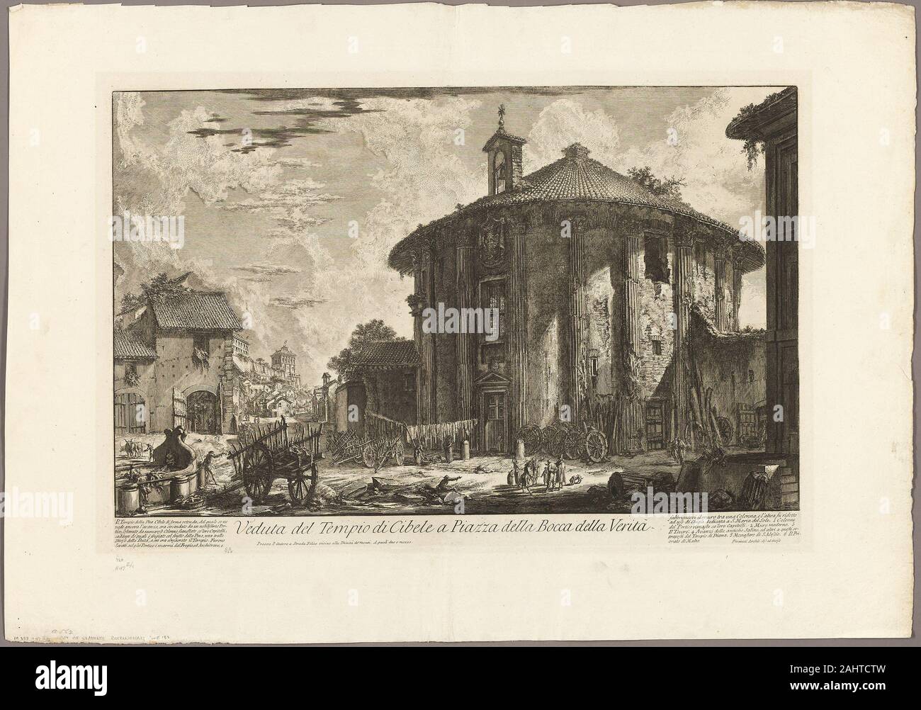 Giovanni Battista Piranesi. View of the Temple of Cybele in the Piazza ...