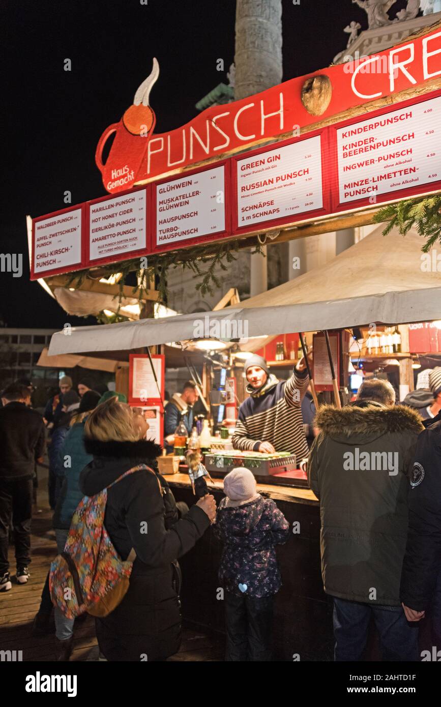 Art Advent Christmas Market In Karlsplatz Vienna Austria Stock Photo art-advent-christmas-market-in-karlsplatz-vienna-austria-stock-photo