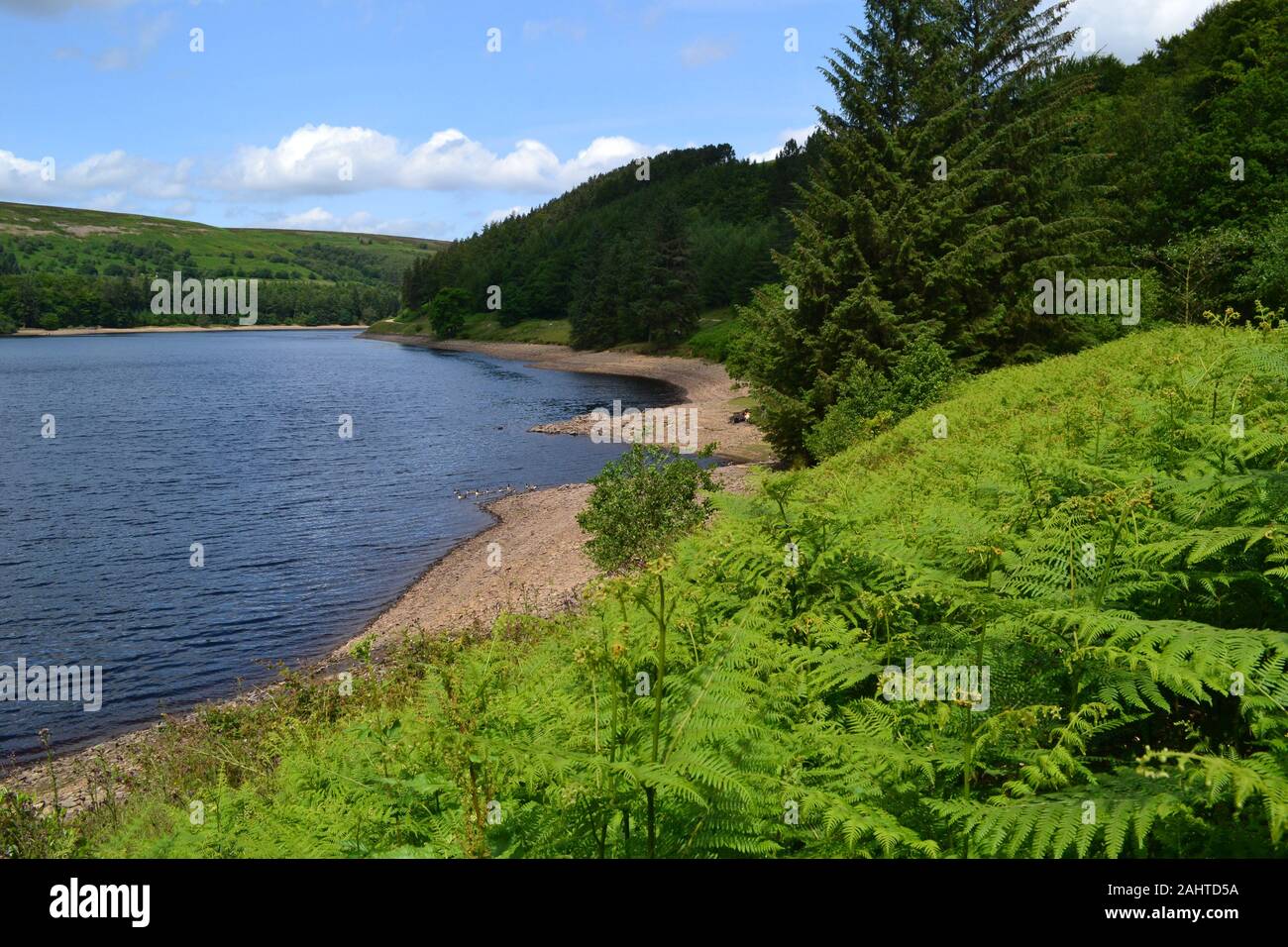 Ladybower Reservoir, Upper Derwent Valley, Derbyshire, UK Stock Photo