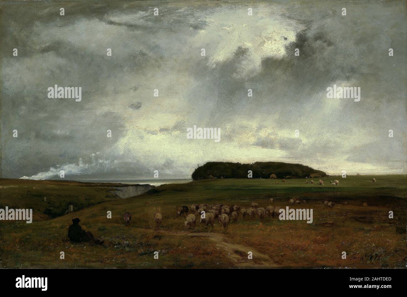 Morning George Inness George inness artwork hi-res stock photography and images - Alamy
