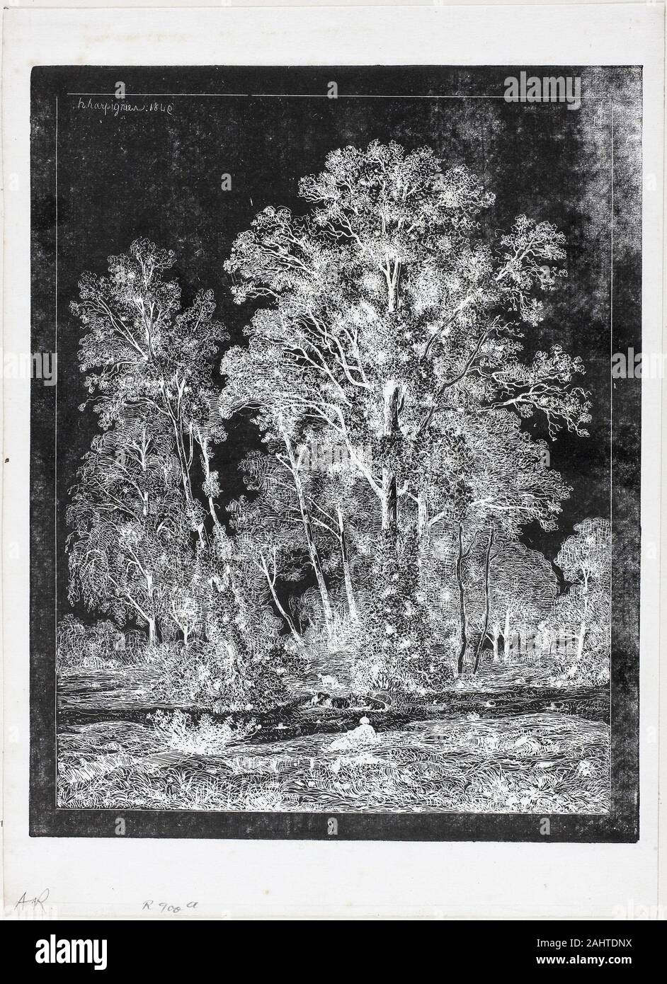 Henri Joseph Harpignies. Shepherd Resting in a Clearing. 1849. France