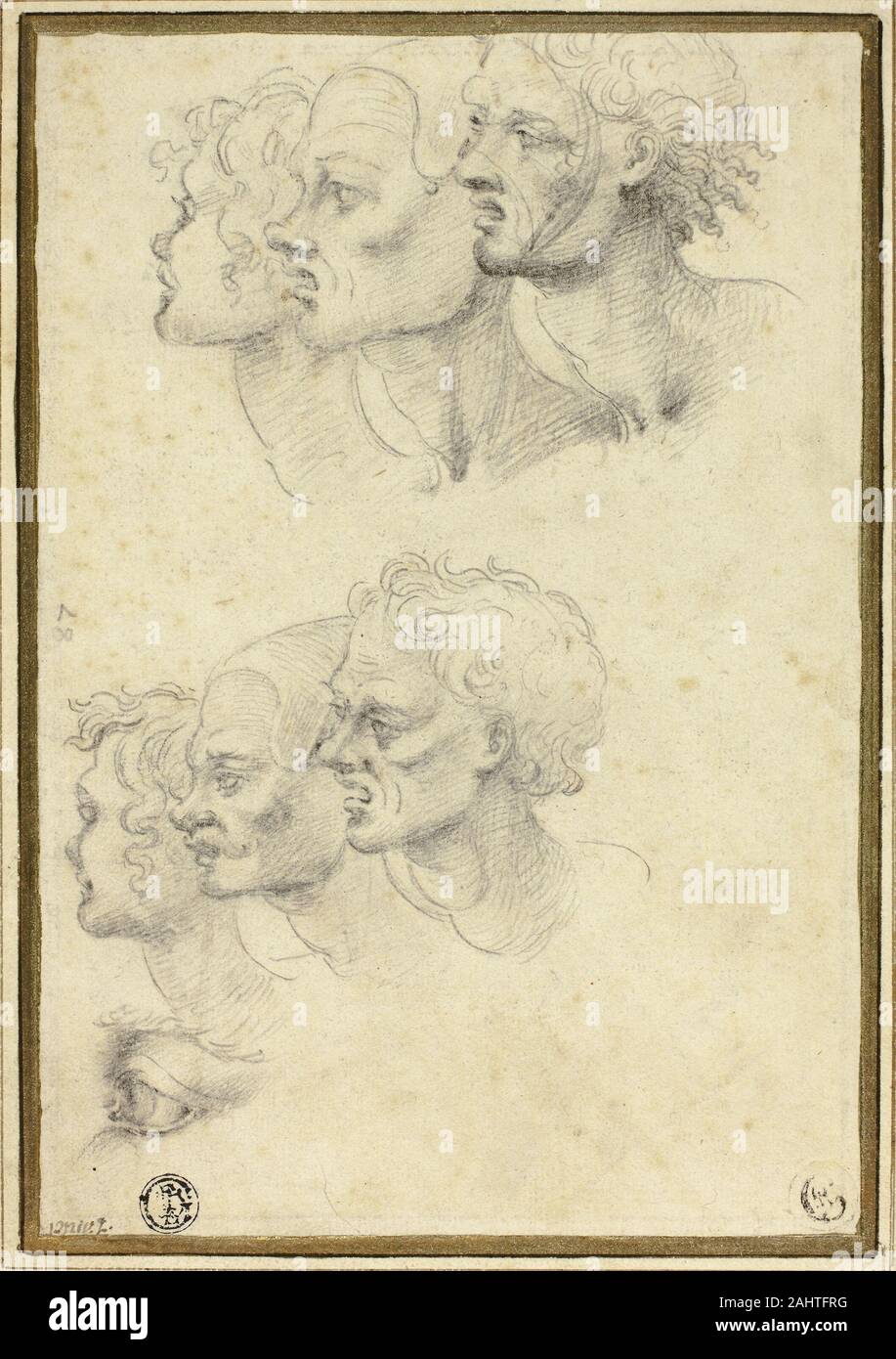 Sketches of male heads hi-res stock photography and images - Alamy
