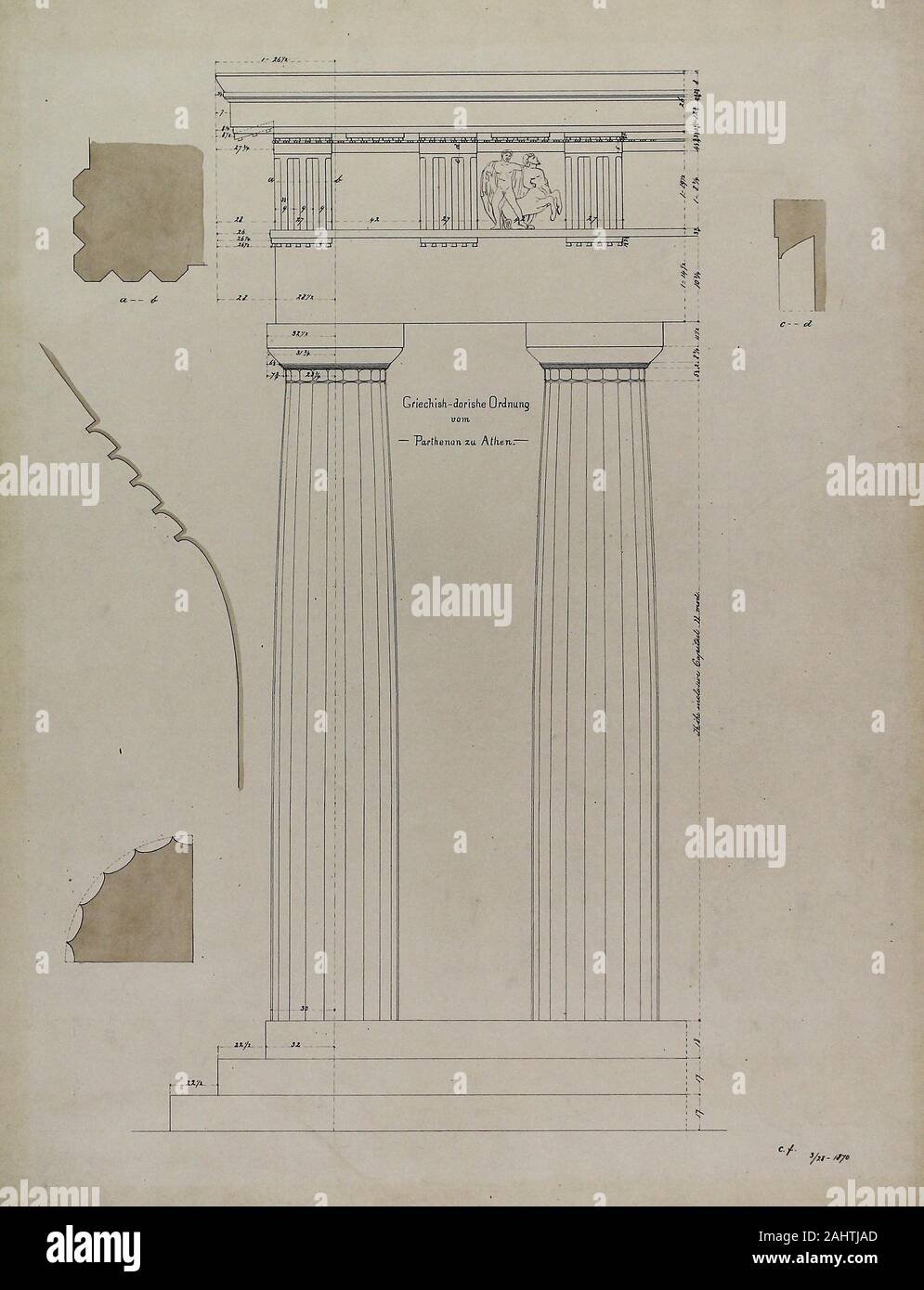 Carl Charles J Furst Orders Of Architecture Greek Doric Order