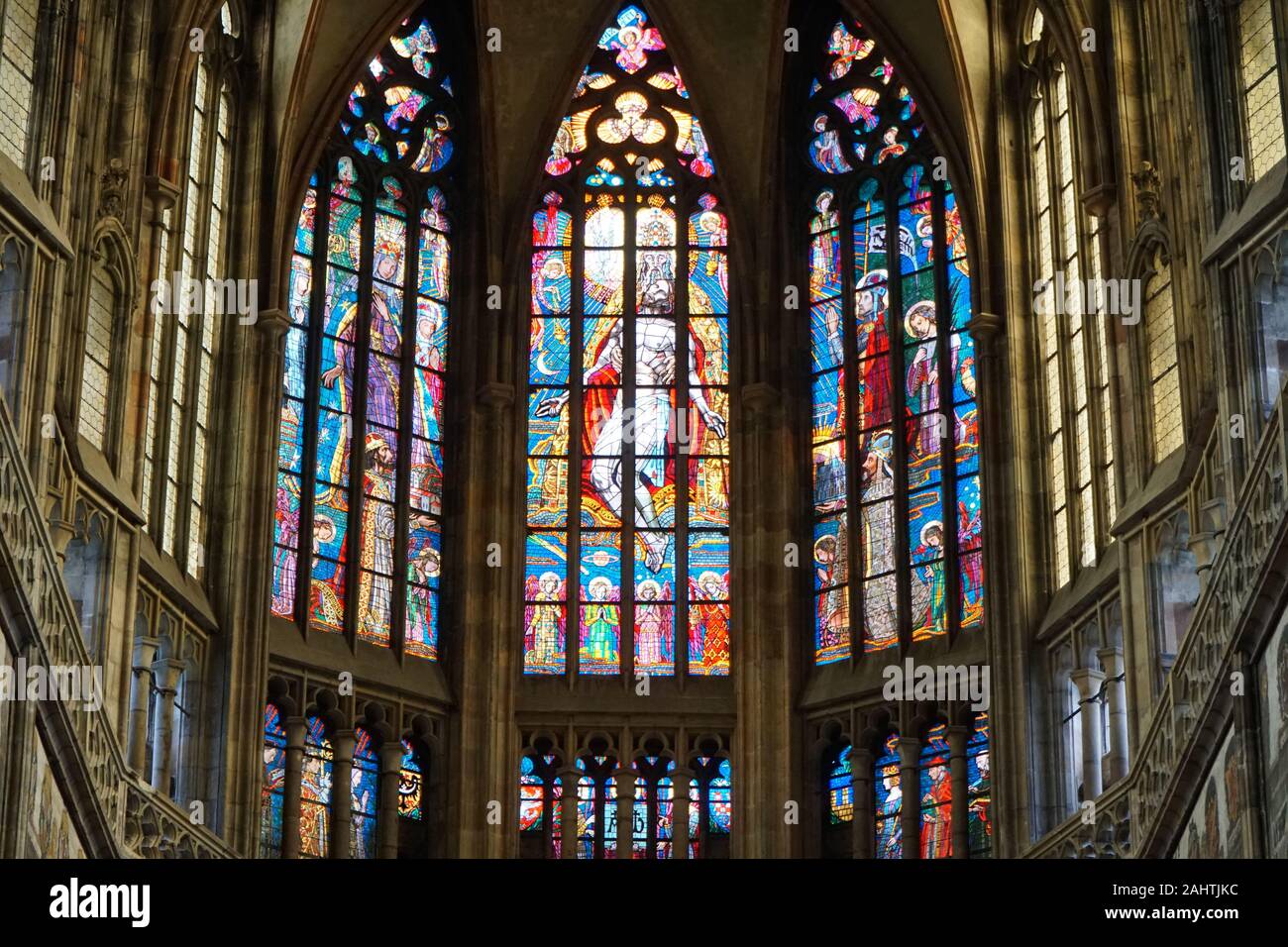PRAGUE, CZECH REPUBLIC - DECEMBER 2019: beautiful interior of the St ...
