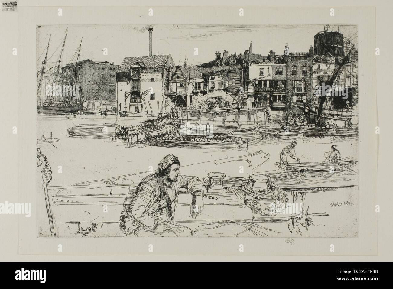 James McNeill Whistler. Black Lion Wharf. 1859. United States. Etching ...