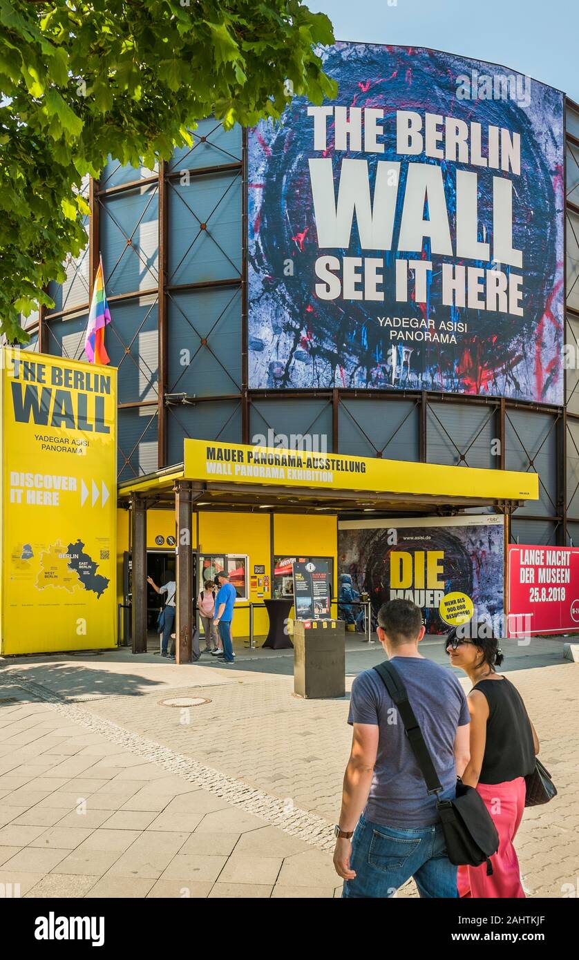 berlin wall panorama exhibition, the berlin wall Stock Photo