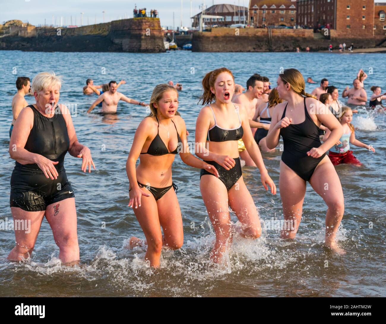 older women in swimsuit