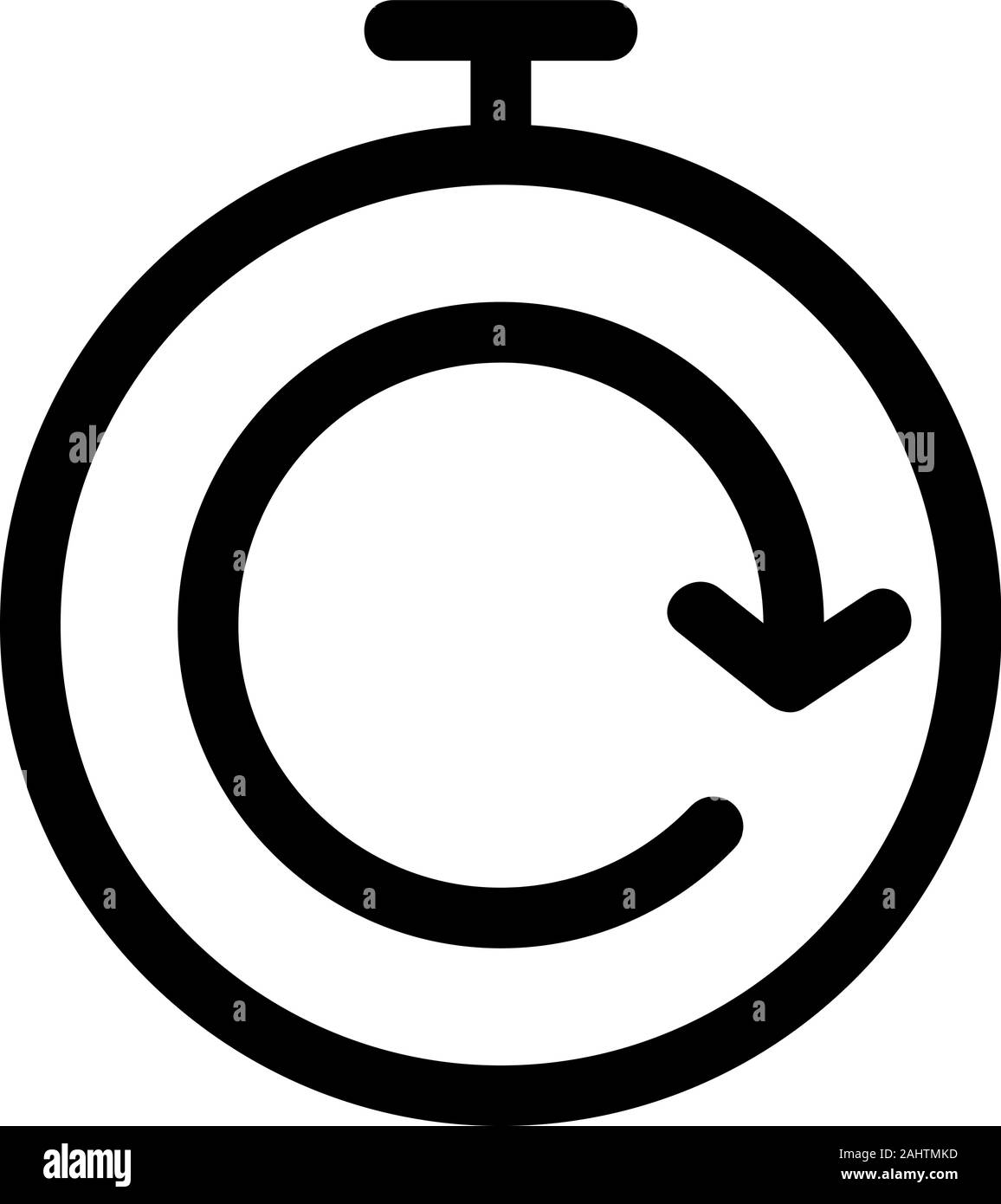 Update the stopwatch icon vector. Isolated contour symbol illustration ...