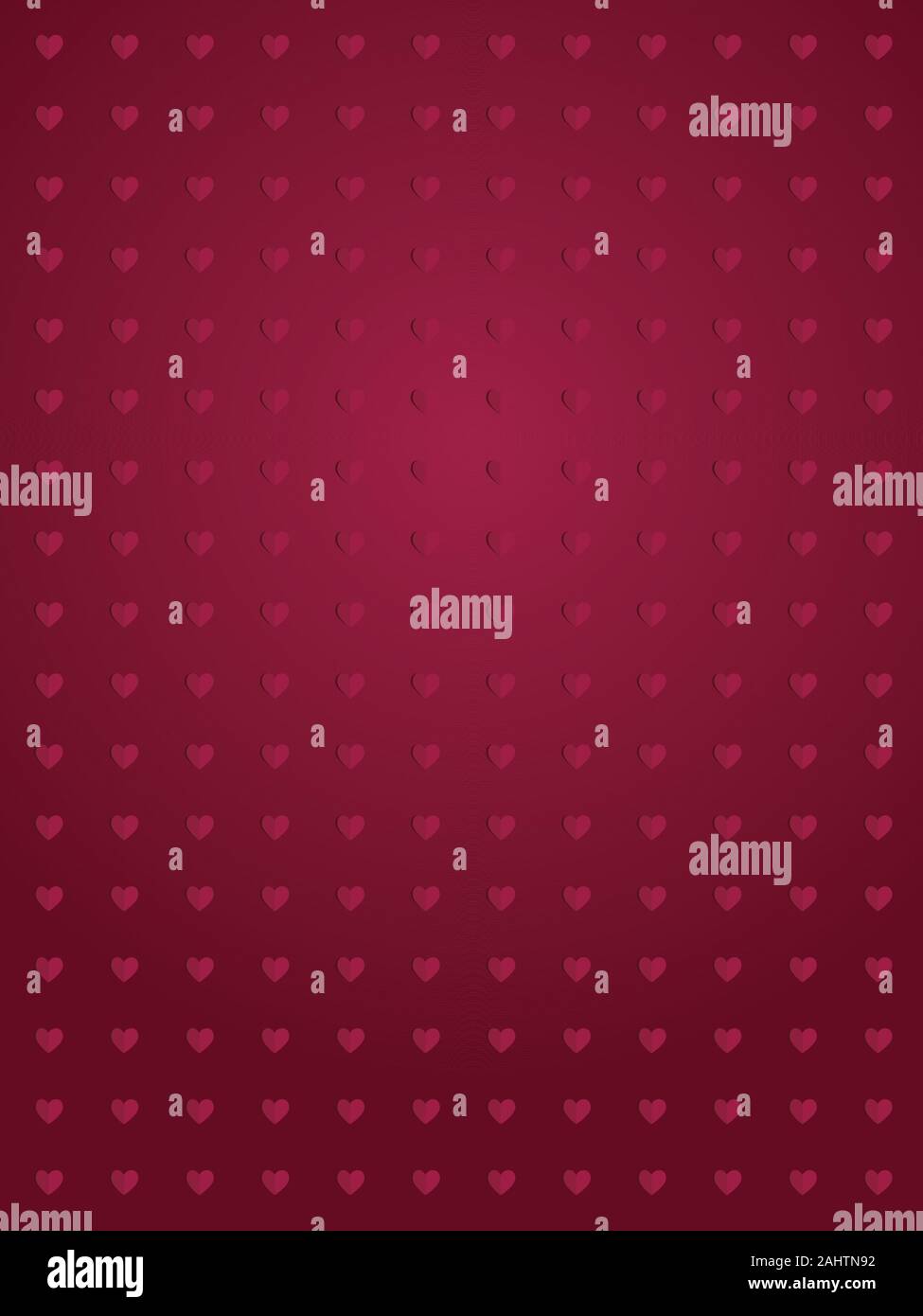 Abstract dark pink background with hearts pattern Stock Vector Image