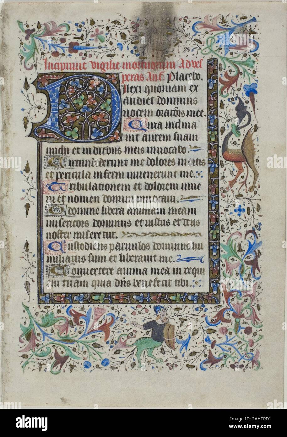 Text Leaf from a Book of Hours. 1420–1440. France. Manuscript cutting ...