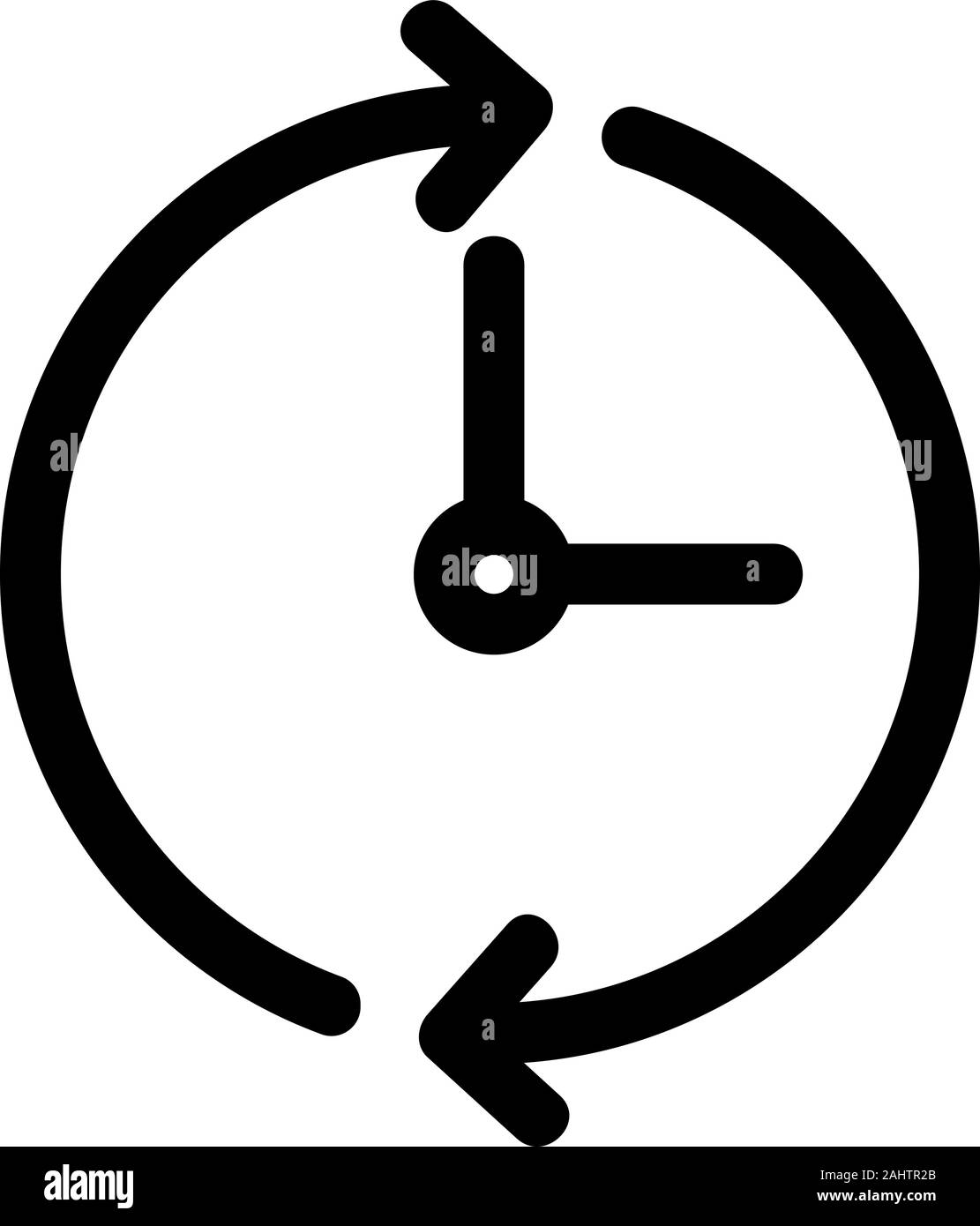 roundtheclock work icon vector. Isolated contour symbol illustration Stock Vector Image & Art