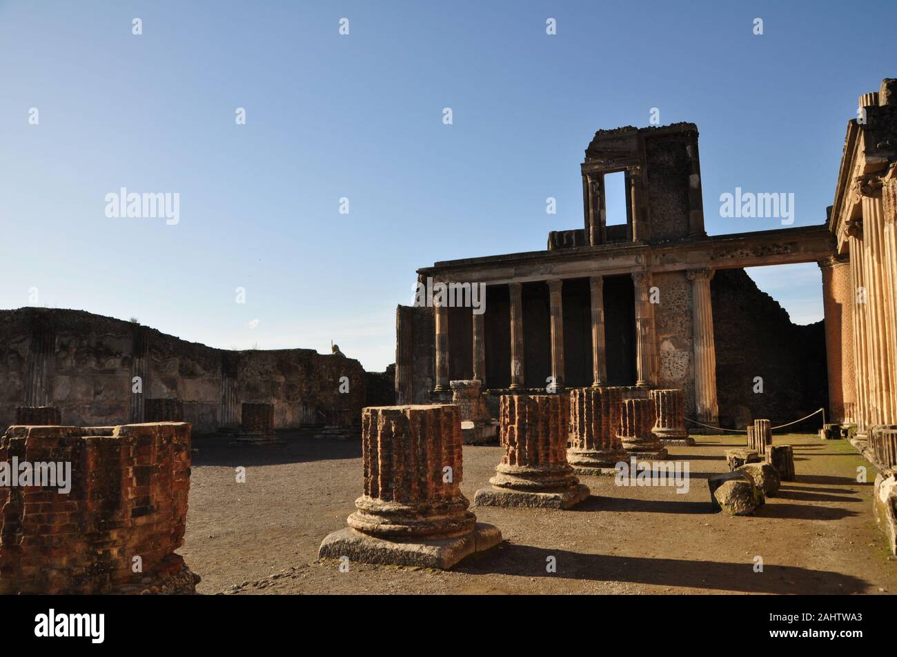 Pompei ruins ancient italy naples Stock Photo