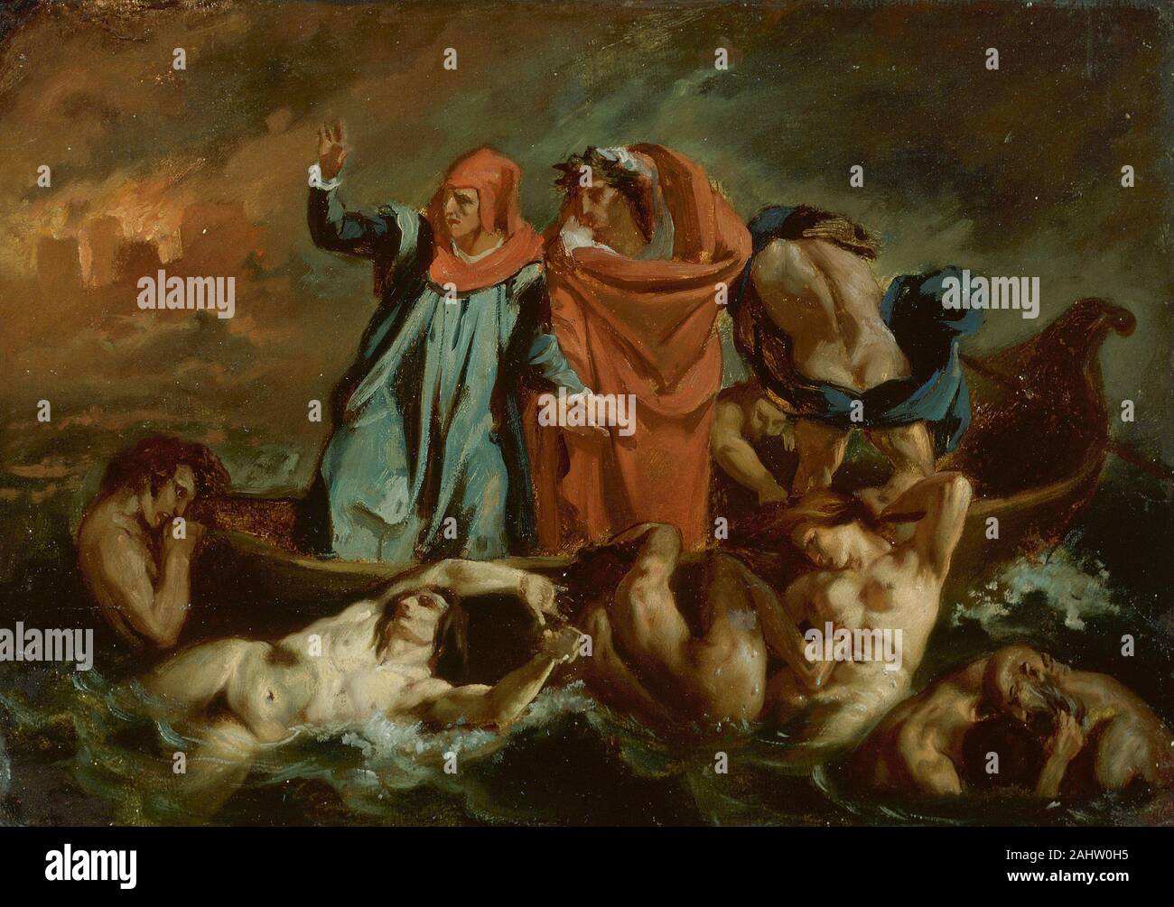 Dante divine comedy delacroix hi-res stock photography and images