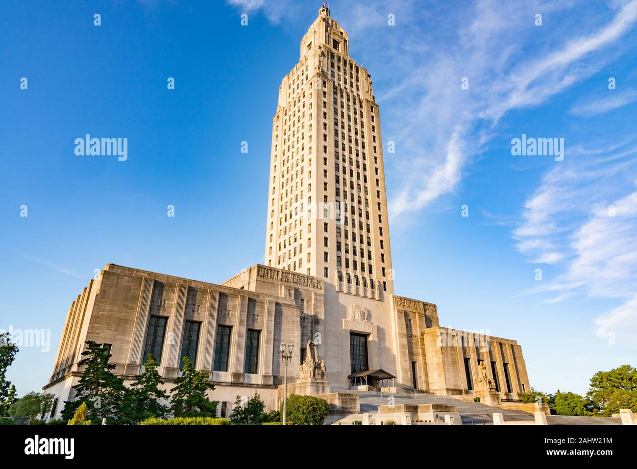 Louisiana State Capitol Building in Baton Rouge Stock Photo