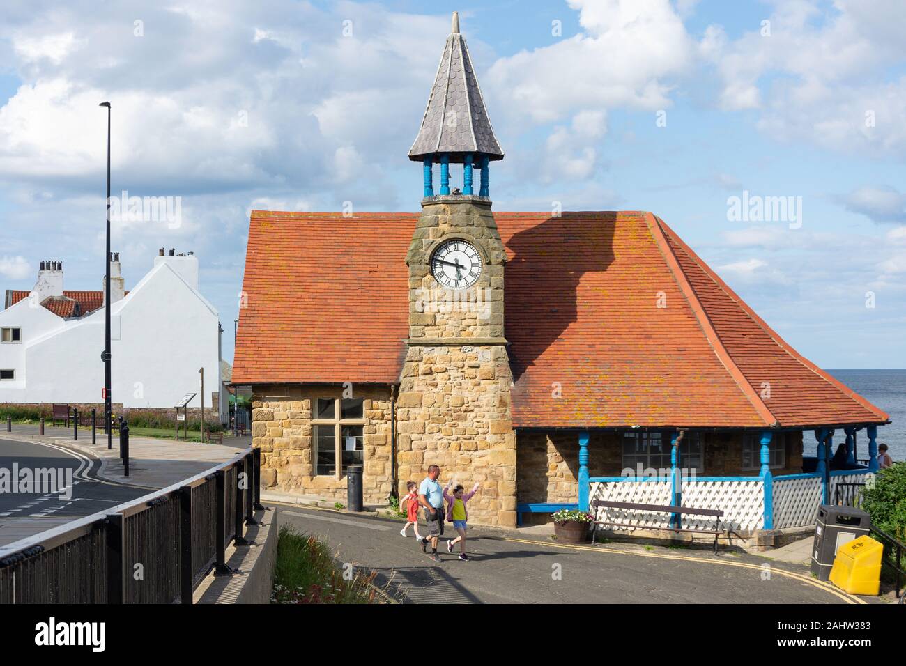 Old Cullercoats Watch House, Victoria Crescent, Cullercoats, Tyne and Wear, England, United Kingdom Stock Photo