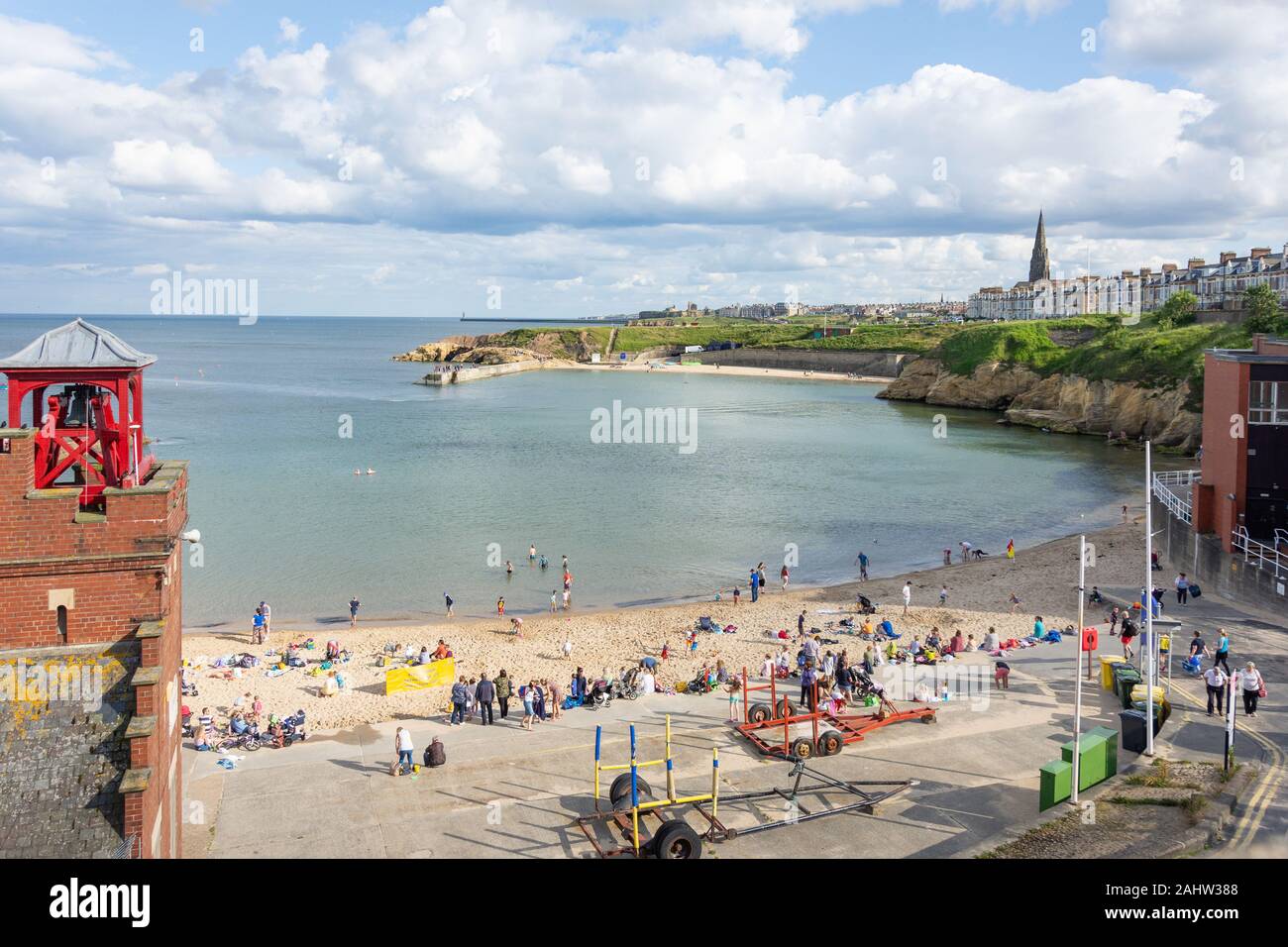 Cullercoats Bay, Cullercoats, Tyne and Wear, England, United Kingdom Stock Photo