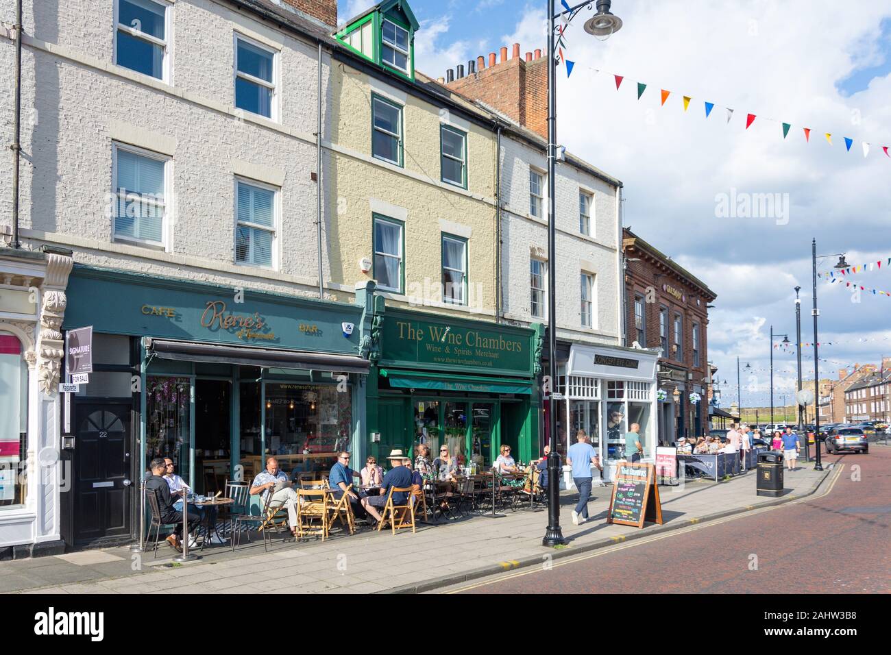 Bars on Front Street, Tynemouth, Tyne and Wear, England, United Kingdom
