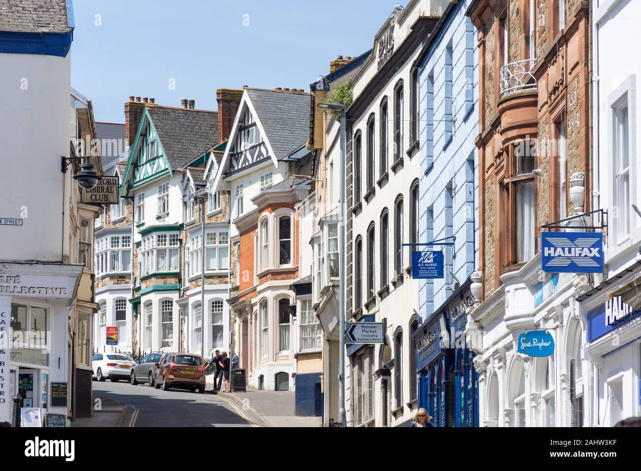 Upper High Street, Bideford, Devon, England, United Kingdom Stock Photo Alamy