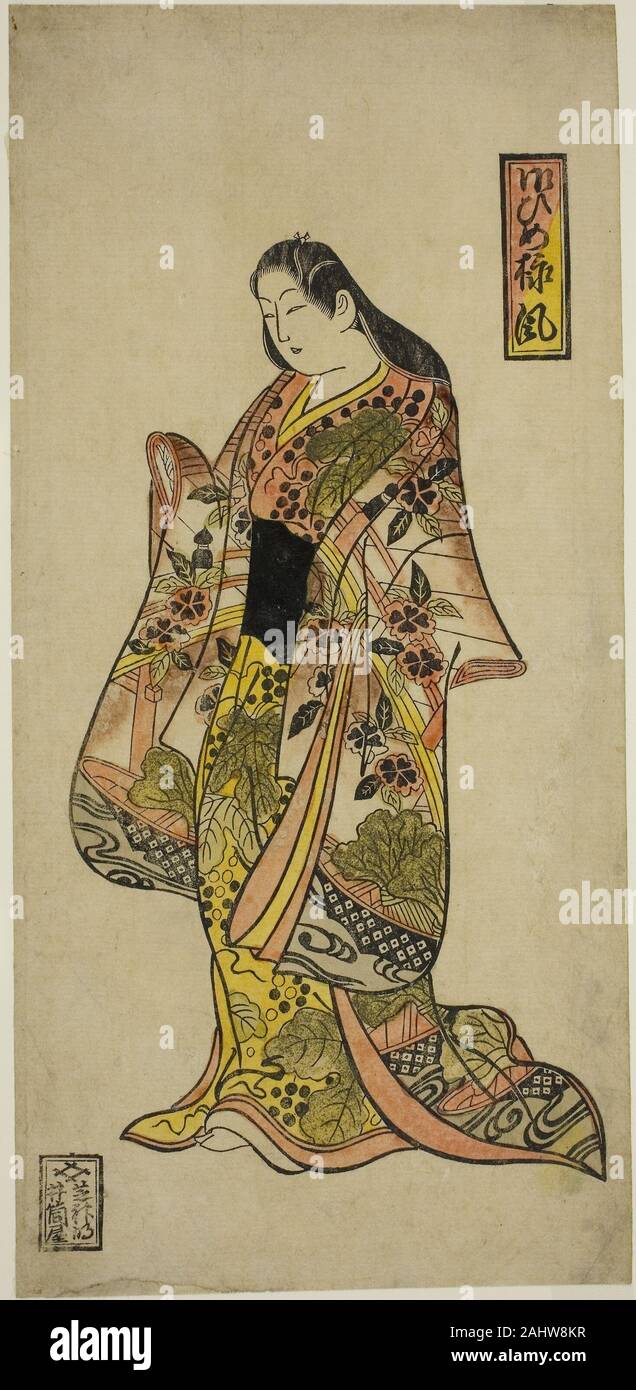 Curated visual reference: Colored Woodblock Print Reference: Okumura Toshinobu The Princess Style Ohimesama Fu 1730 1740 Japan