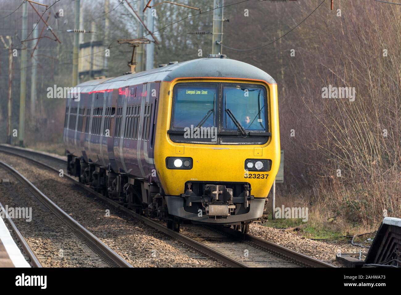 Northern Rail  British Class 323 electric multiple-unit passenger train Stock Photo