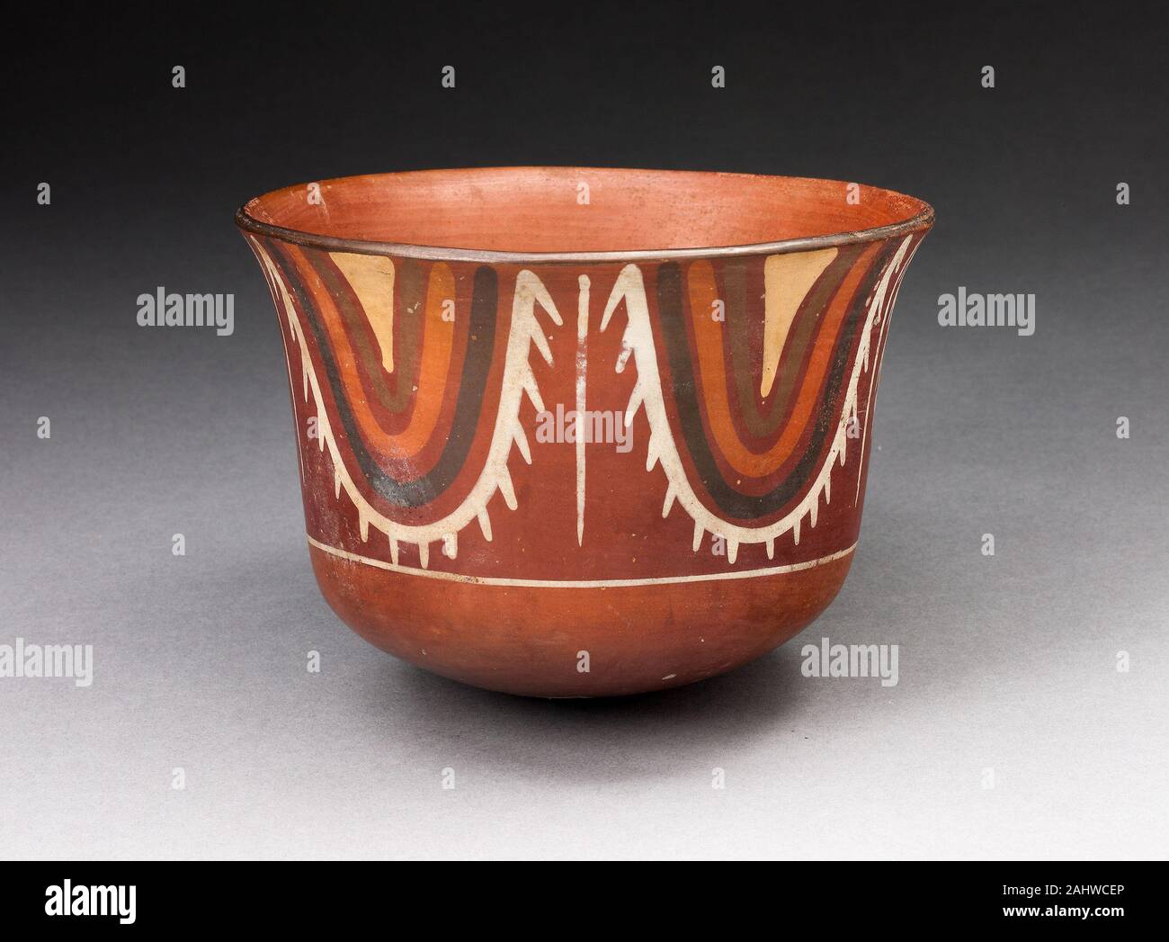 Nazca. Cup with Concentric U-Shaped Motif. 180 BC–500 AD. Nazca Valley ...