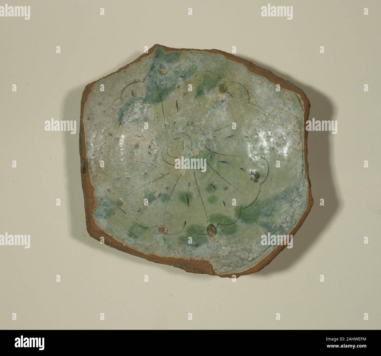 Byzantine. Fragment of a Bowl. 16011700. Istanbul. Ceramic, sgraffito