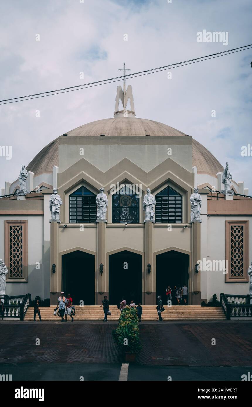 The exterior of Antipolo Cathedral, in Antipolo, Rizal, The Philippines Stock Photo