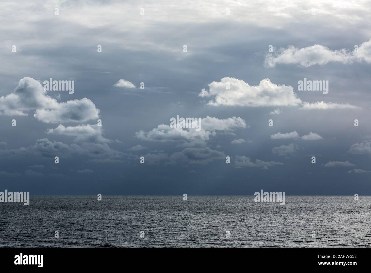 Meer, Himmel, Wolken, dramatisch, Wenningstedt; Sylt, Schleswig-Holstein, Germany Stock Photo