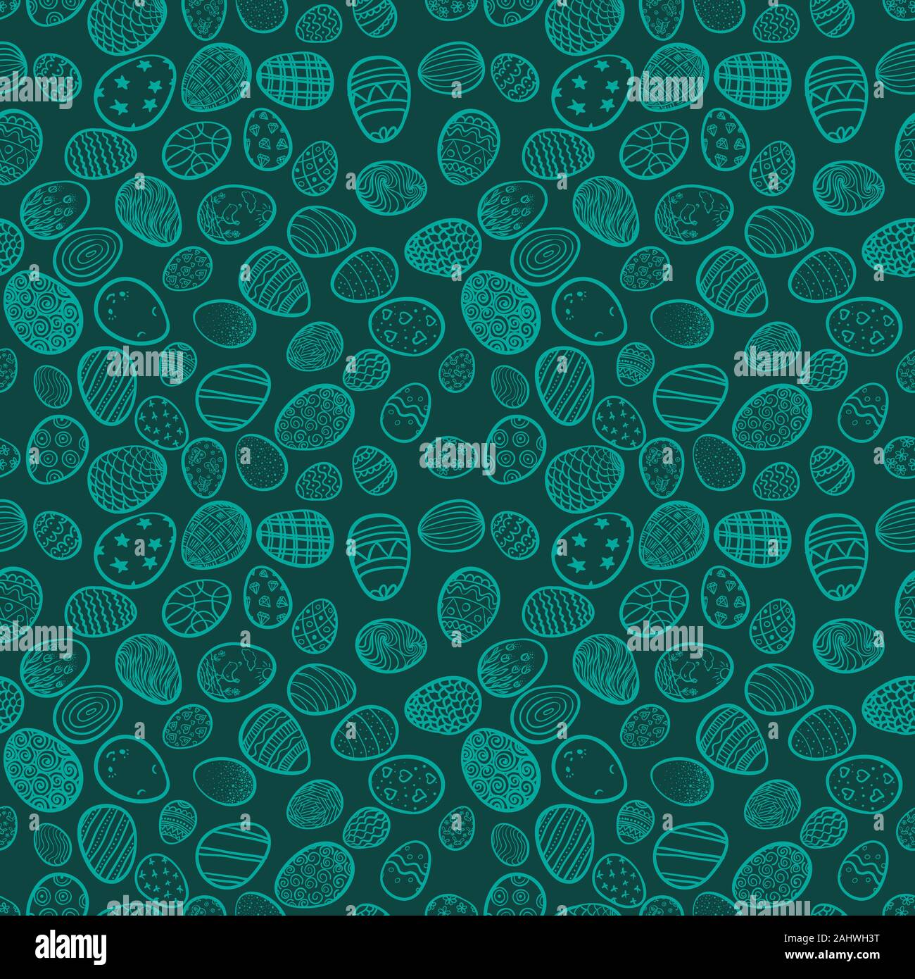 Seamless background for Happy Easter with eggs, vector illustration ...