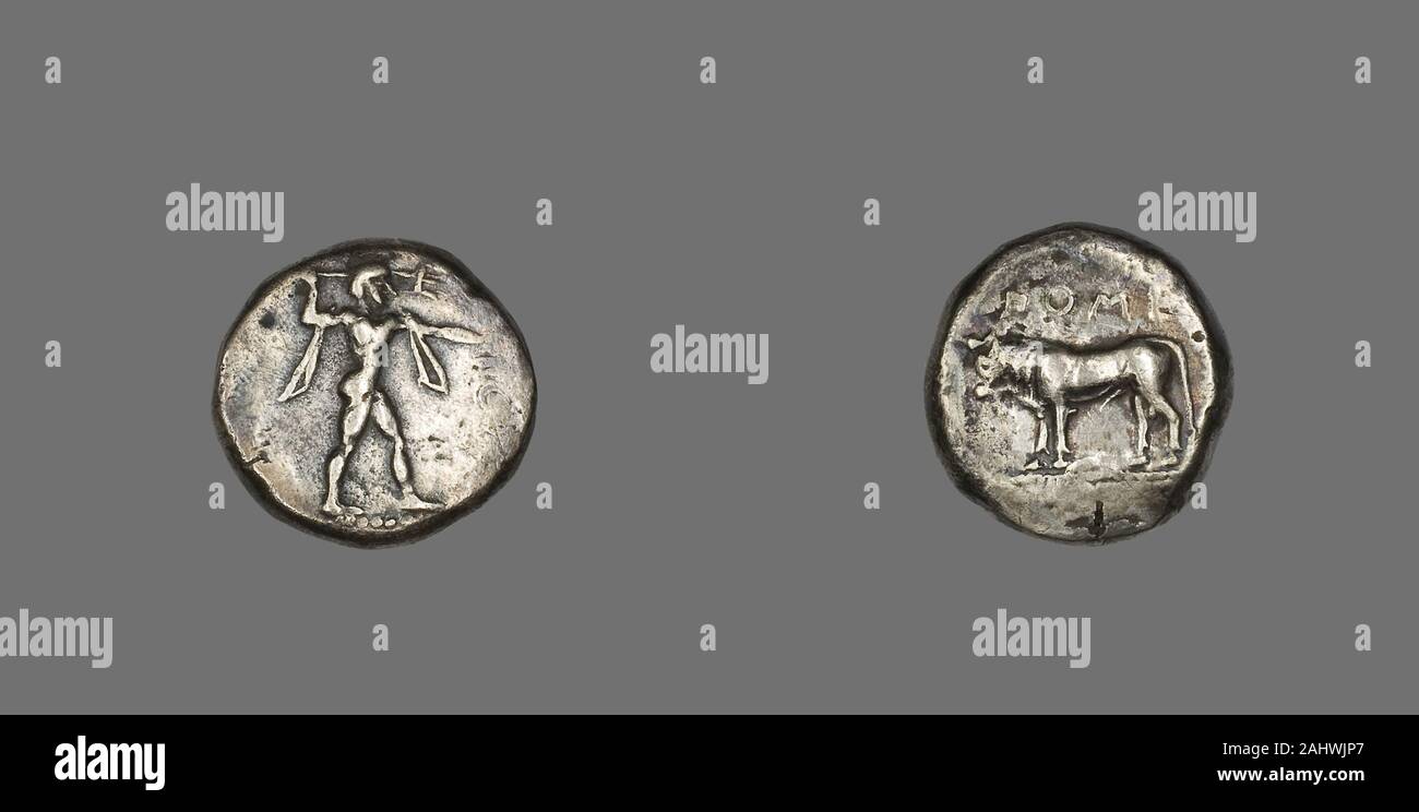 Stater Ancient Greek. Stater (Coin) Depicting the God Poseidon. 480 BC–400 BC ...