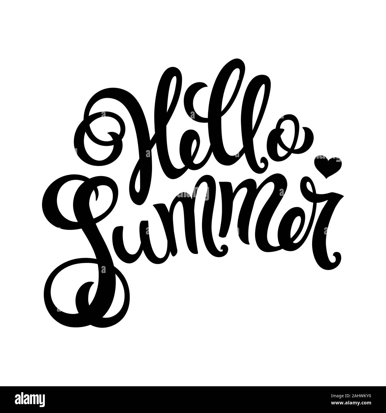 Hand drawn summer party Black and White Stock Photos & Images - Alamy