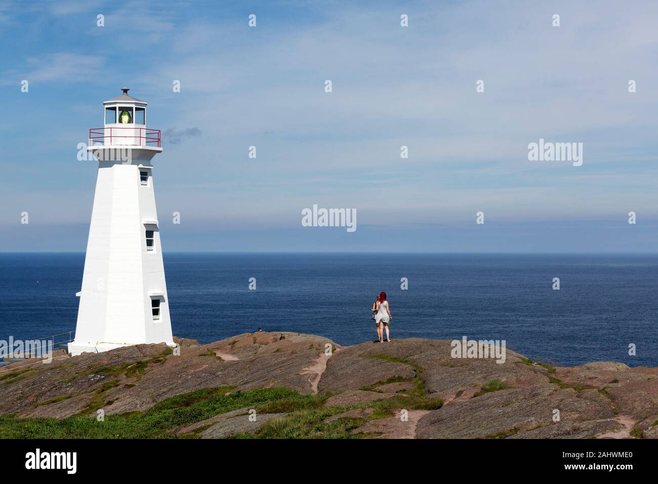 Cape Spear Lighthouse in Newfoundland and Labrador, Canada. Stock Photo